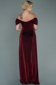 Robe de Soirée Longue Rouge Bordeaux ABU2657