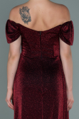 Robe de Soirée Longue Rouge Bordeaux ABU2657