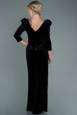 Robe de Soirée Longue Velours Noir ABU2653
