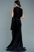 Robe de Soirée Longue Velours Noir ABU2668