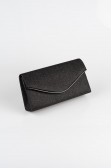Sac de Enveloppe Argenté Noir SH810