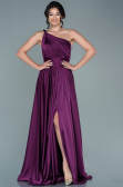 Robe de Fiançaille Longue Prune ABU1142