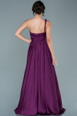 Robe de Fiançaille Longue Prune ABU1142