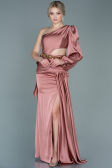 Robe de Soirée Longue Satin Pelure D'oignon ABU2625