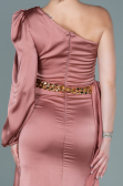 Robe de Soirée Longue Satin Pelure D'oignon ABU2625