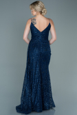 Robe de Soirée Longue Bleu Marine ABU2587