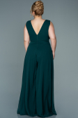 Robe de Soirée Grande Taille Mousseline Émeraude ABT082