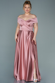 Robe De Soirée Grande Taille Satin Longue Pelure D'oignon ABU2355