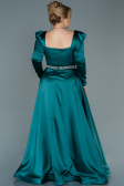 Robe de Soirée Grande Taille Longue Satin Émeraude ABU2684
