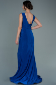 Robe de Soirée Longue Bleu Saxe ABU2702
