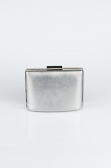 Sac de Boîte Cuir dentelé Argent V288