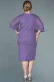 Robe de Soirée Grande Taille Midi Lilas ABK1567