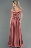 Robe de Soirée Longue Satin Pelure D'oignon ABU2750