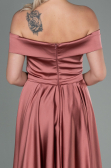 Robe de Soirée Longue Satin Pelure D'oignon ABU2750
