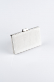 Sac De Soirée Luxe Argenté Blanc SH801