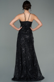 Robe de Soirée Longue Noir ABU2803