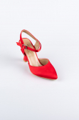 Chaussure de soirée Satin Rouge AB1086