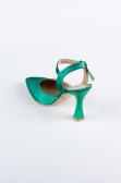 Chaussure de soirée Satin Vert AB1086