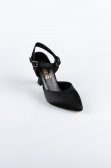 Chaussure de soirée Satin Noir AB1086