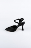Chaussure de soirée Satin Noir AB1086