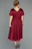 Robe De Soirée Grande Taille Longue Rouge Bordeaux ABU2498
