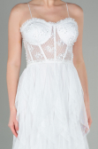Robe de Soirée Longue Blanc ABU2822