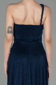Robe de Soirée Longue Bleu Marine ABU2834
