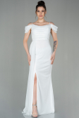 Robe de Soirée Longue Blanc ABU2835