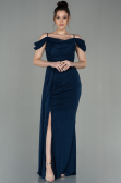Robe de Soirée Longue Bleu Marine ABU2835