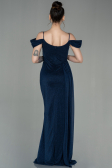 Robe de Soirée Longue Bleu Marine ABU2835