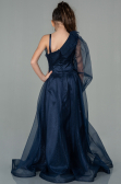 Robe de Soirée Enfants Longue Bleu Marine ABU2453