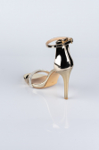 Chaussure de soirée Cuir Verni Or AB702