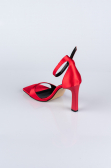 Chaussure de soirée Satin Rouge AB700