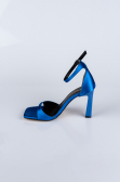 Chaussure de soirée Satin Bleu Saxe AB700