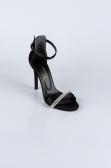 Chaussure de soirée Satin Noir AB702