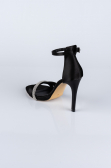 Chaussure de soirée Satin Noir AB702