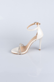 Chaussure de soirée Satin Beige ABS1915