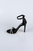 Chaussure de soirée Satin Noir ABS1915