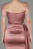 Robe De Soirée Satin Longue Pelure D'oignon ABU2618