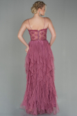 Robe De Soirée Longue Couleur Rose ABU2822