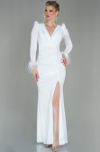 Robe De Soirée Longue Blanc ABU2804