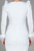 Robe De Soirée Longue Blanc ABU2804