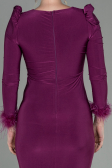Robe De Soirée Longue Couleur Cerise ABU2804