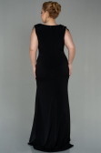 Robe de Soirée Grande Taille Longue Noir ABU2854