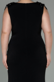 Robe de Soirée Grande Taille Longue Noir ABU2854