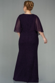 Robe de Soirée Grande Taille Longue Violet ABU2857