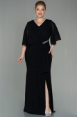 Robe de Soirée Grande Taille Longue Noir ABU2857