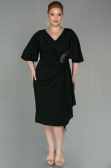 Robe de Soirée Grande Taille Midi Émeraude ABK1625