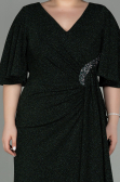 Robe de Soirée Grande Taille Midi Émeraude ABK1625
