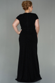 Robe de Soirée Grande Taille Longue Noir ABU2870